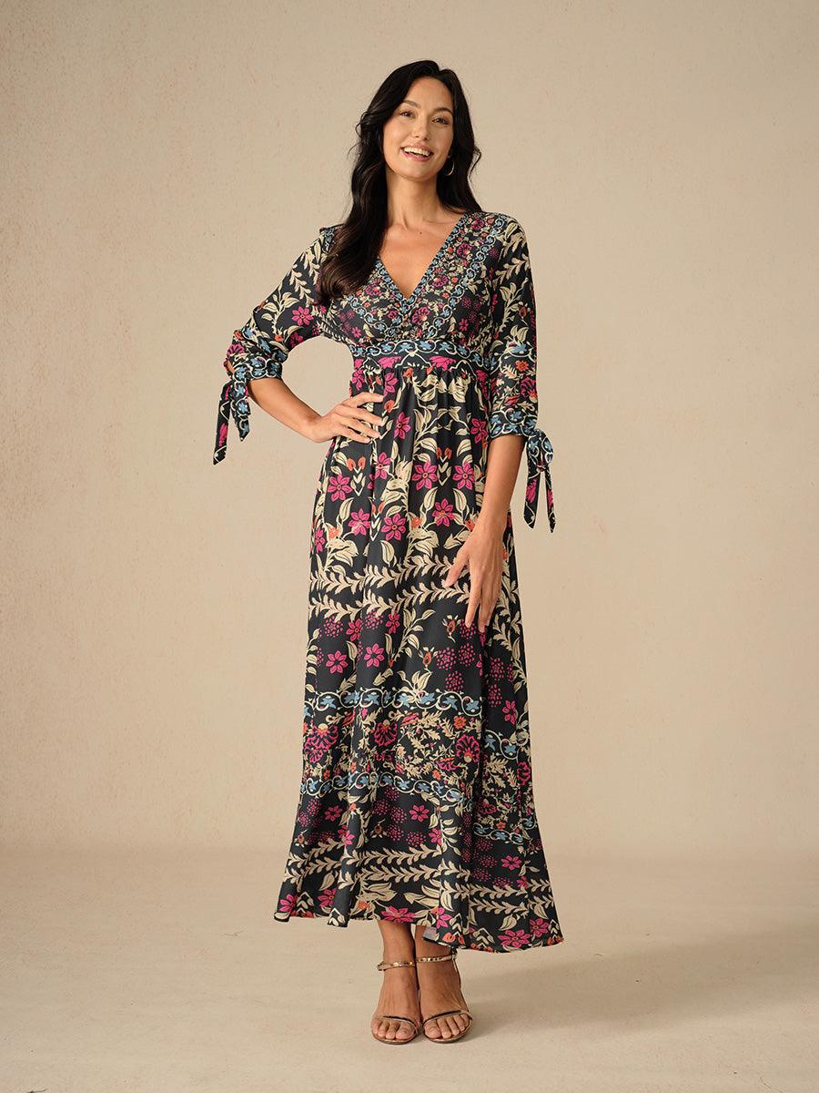Carmen | Vestido maxi floral