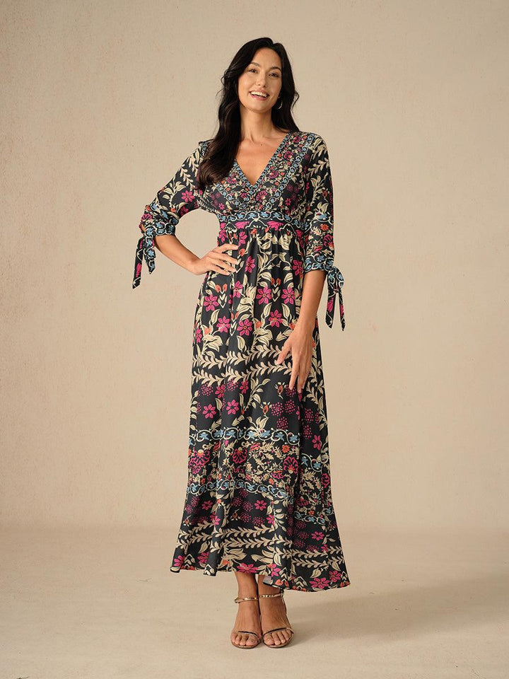 Carmen | Vestido maxi floral