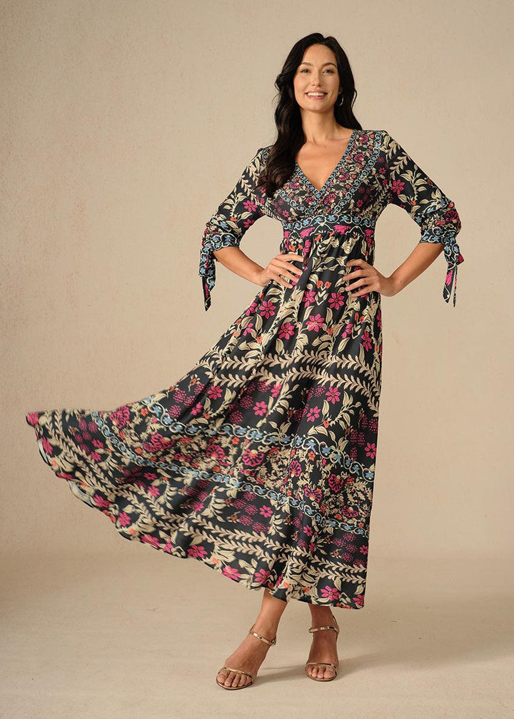 Carmen | Vestido maxi floral