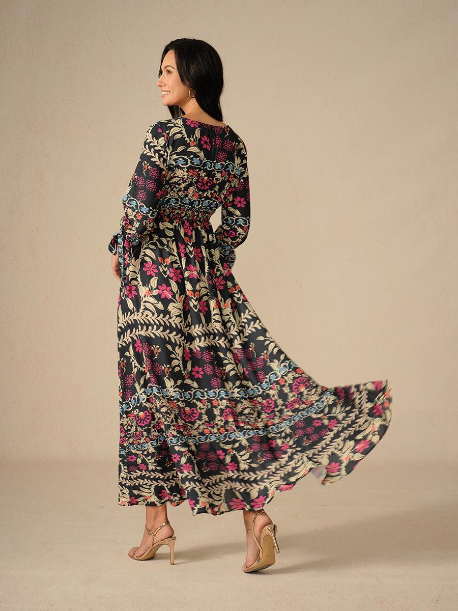 Carmen | Vestido maxi floral
