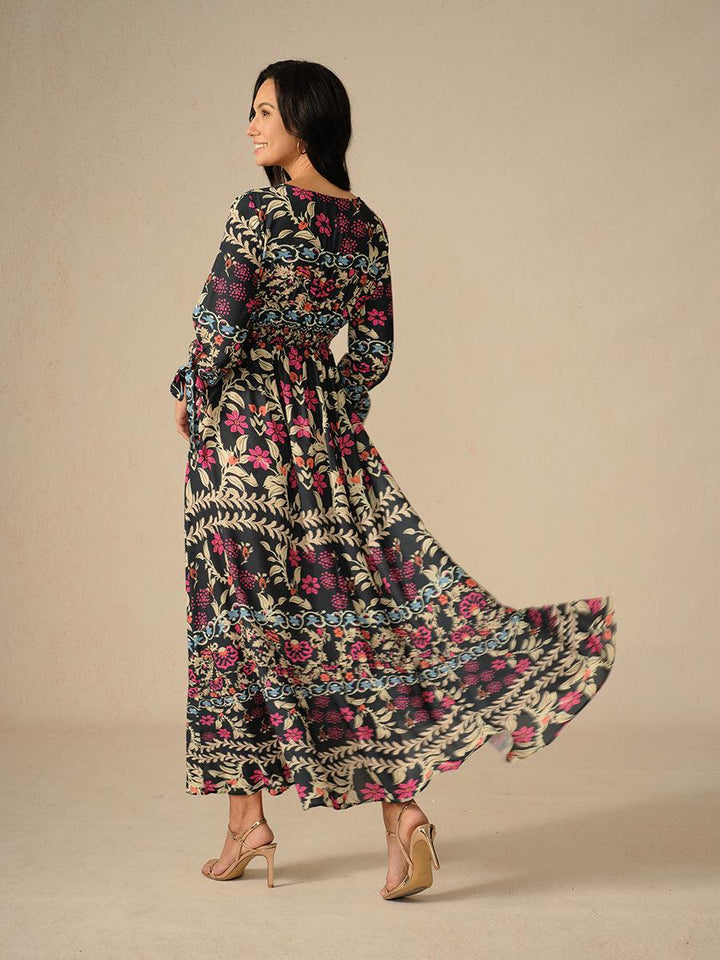 Carmen | Vestido maxi floral