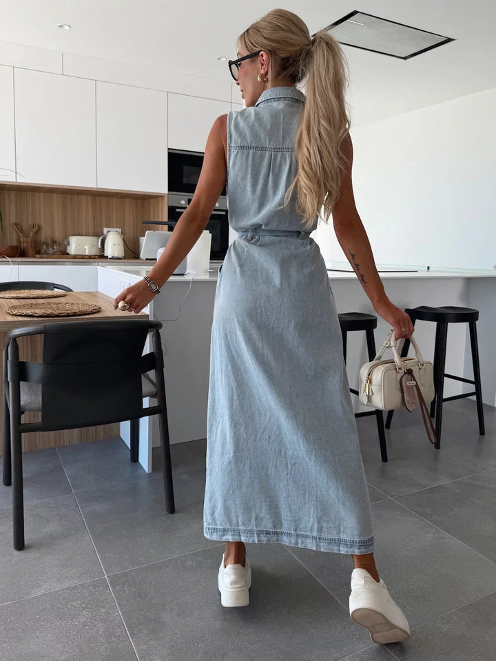 Rosario | Vestido maxi de denim