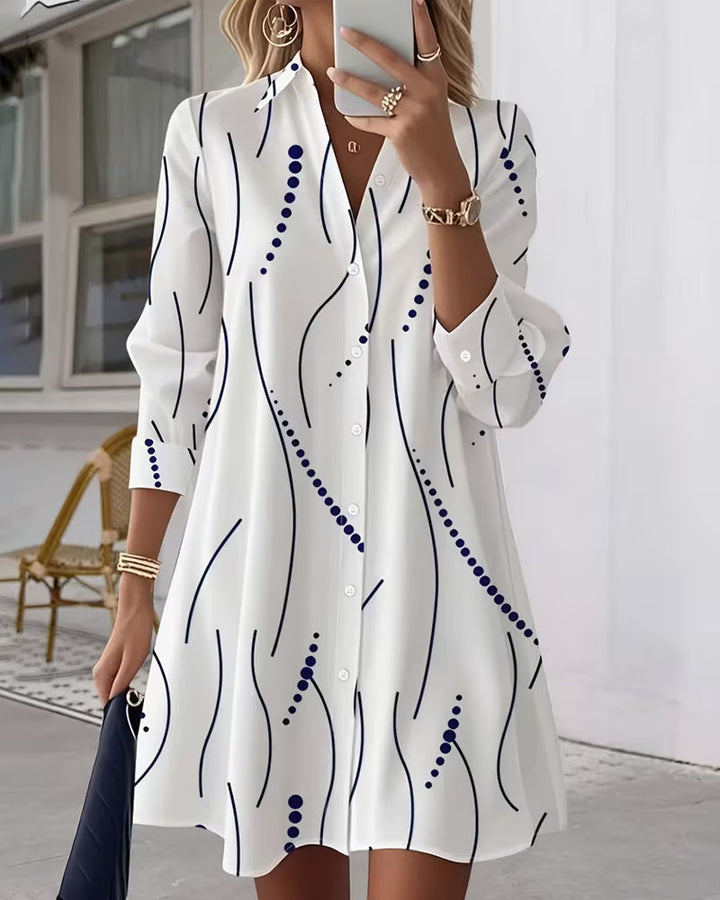 Vida | Camisa de vestir con cuello ondulado