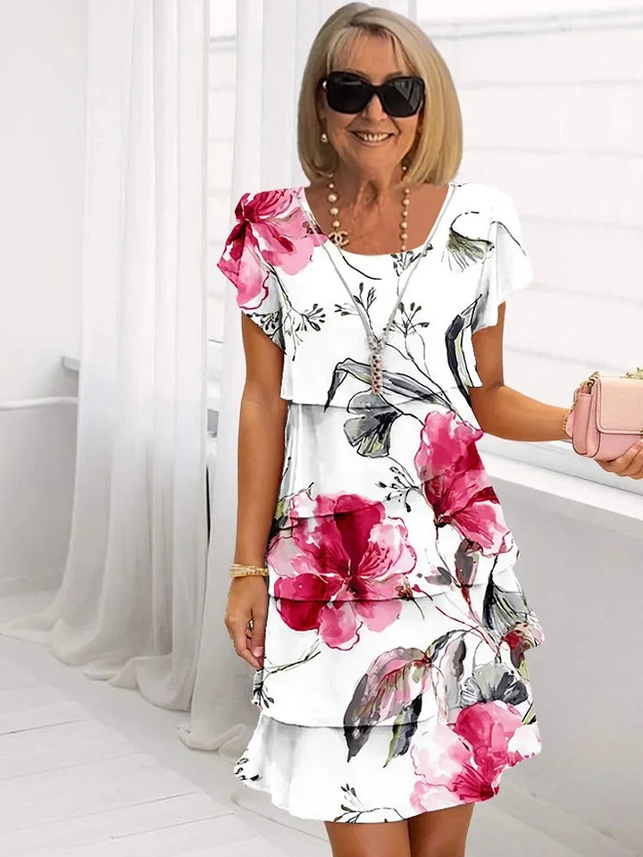 Paulina | Vestido midi con estampado floral