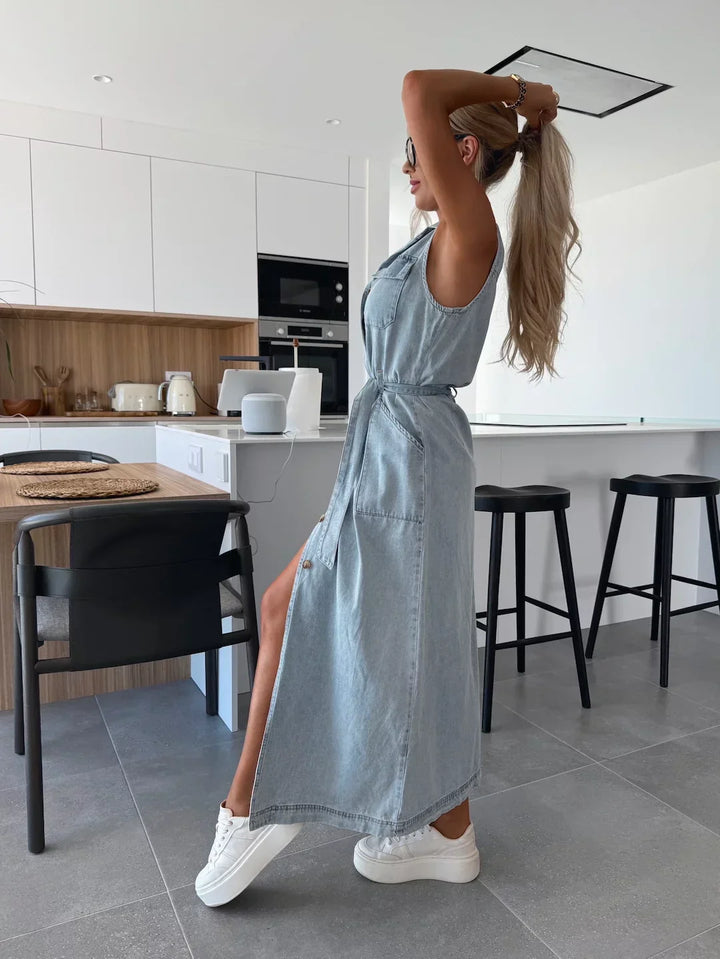 Rosario | Vestido maxi de denim