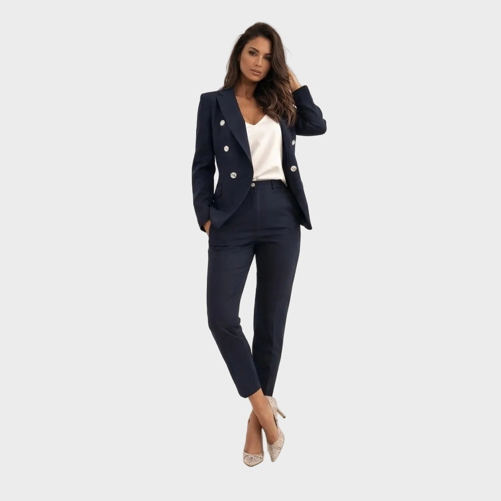 Mariana | Traje con plumas