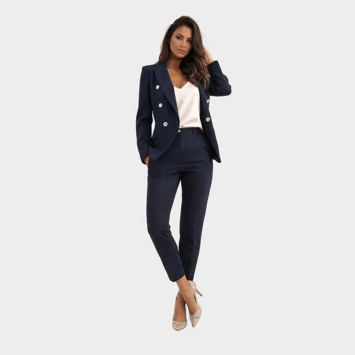 Mariana | Traje con plumas