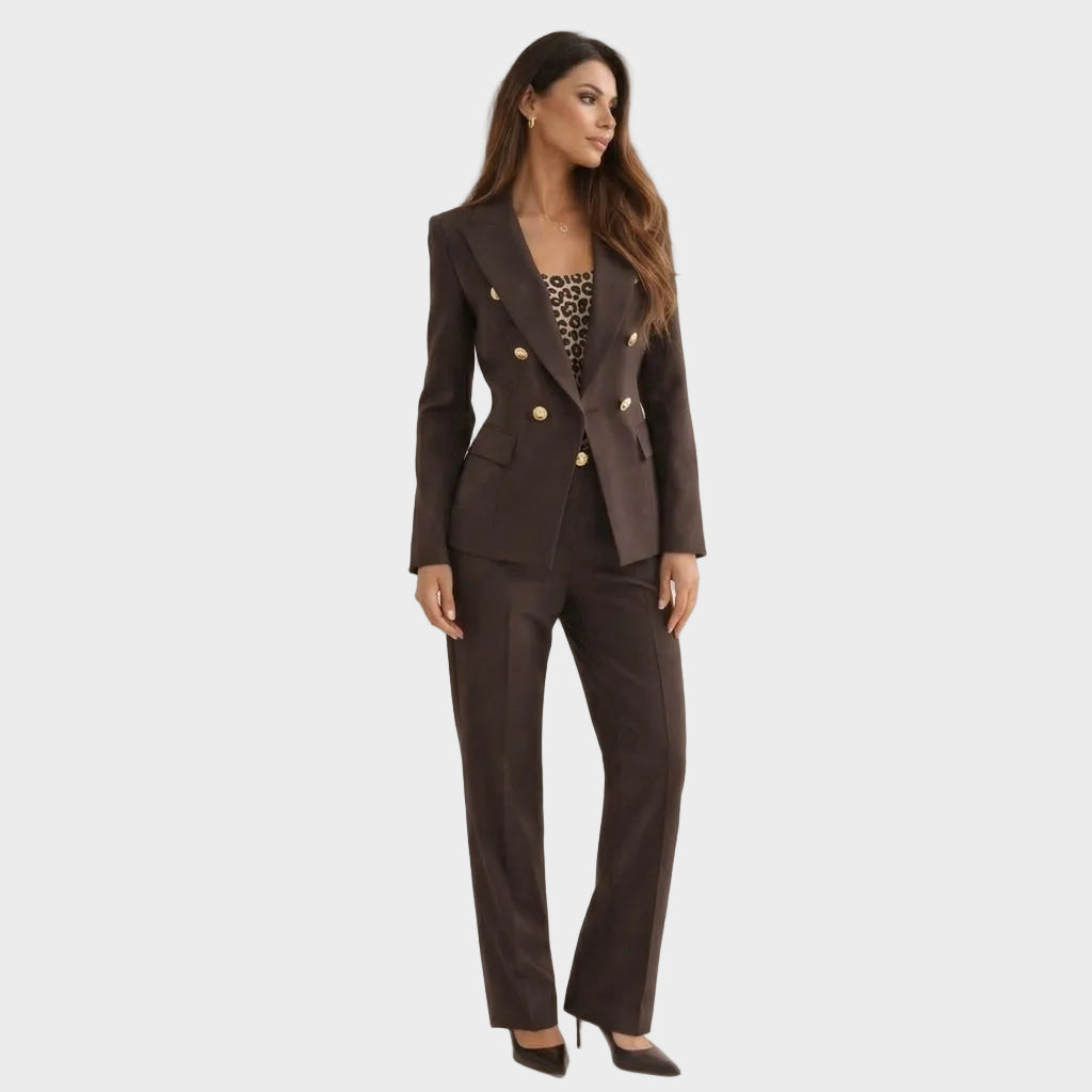 Mariana | Traje con plumas
