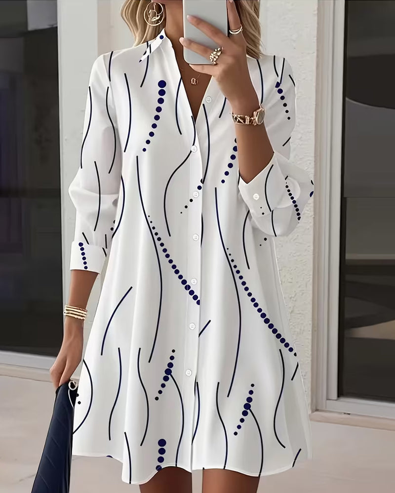 Vida | Camisa de vestir con cuello ondulado