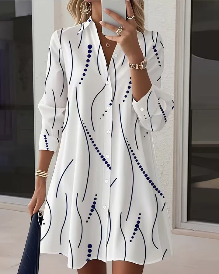 Vida | Camisa de vestir con cuello ondulado