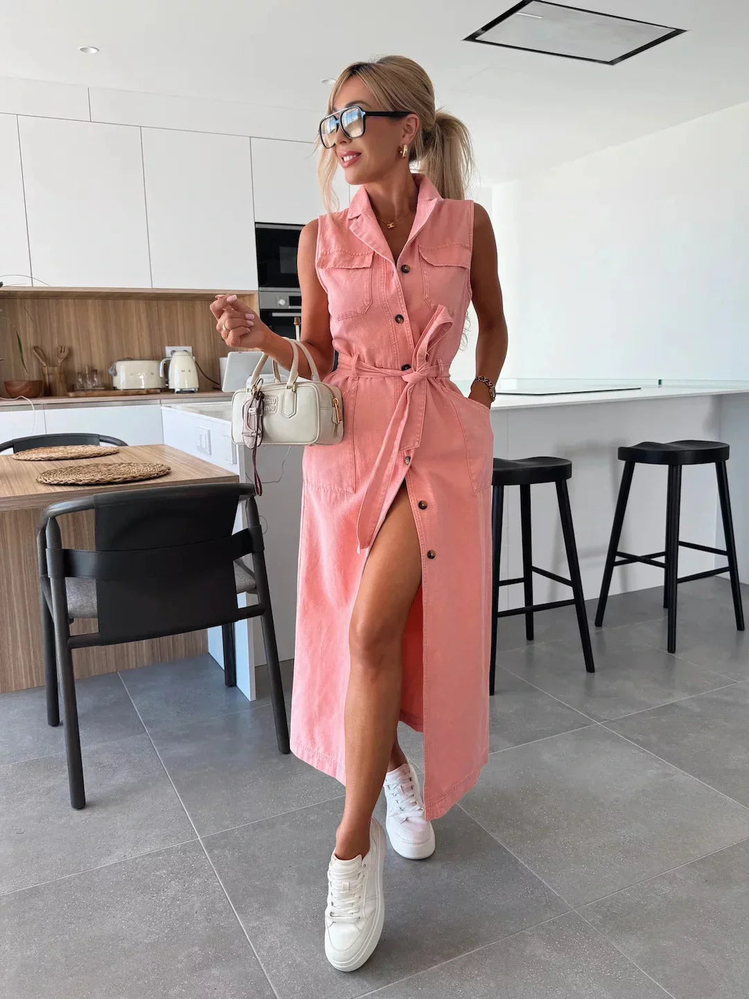 Rosario | Vestido maxi de denim
