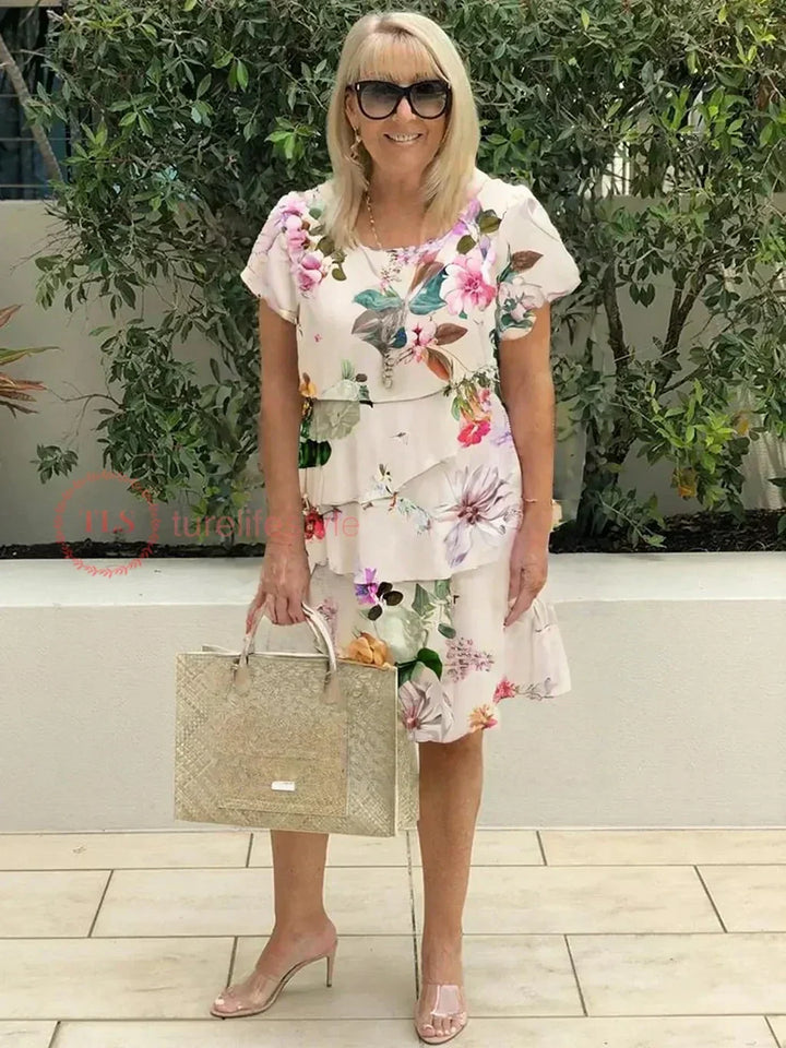Paulina | Vestido midi con estampado floral