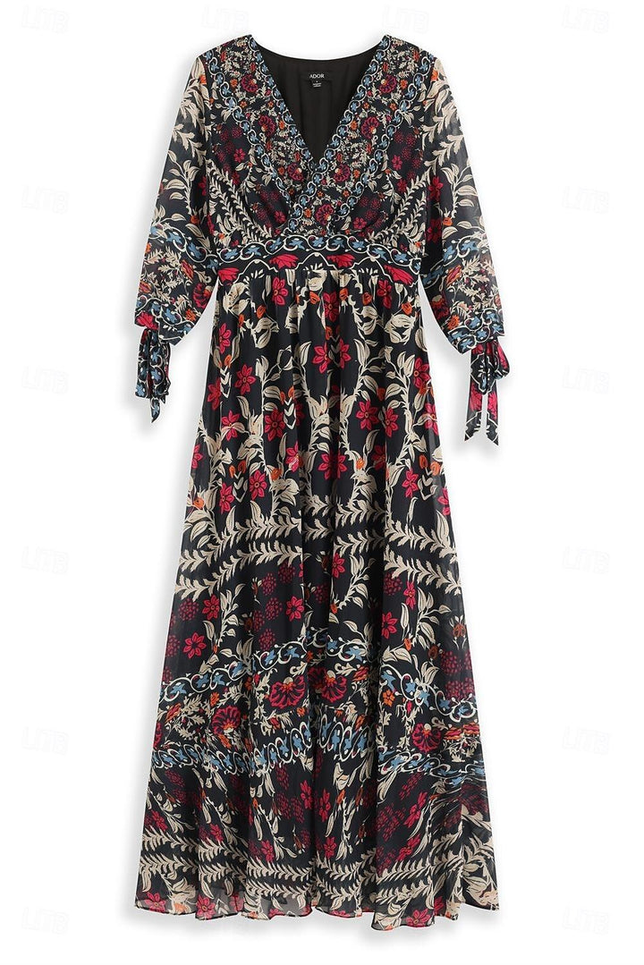 Carmen | Vestido maxi floral