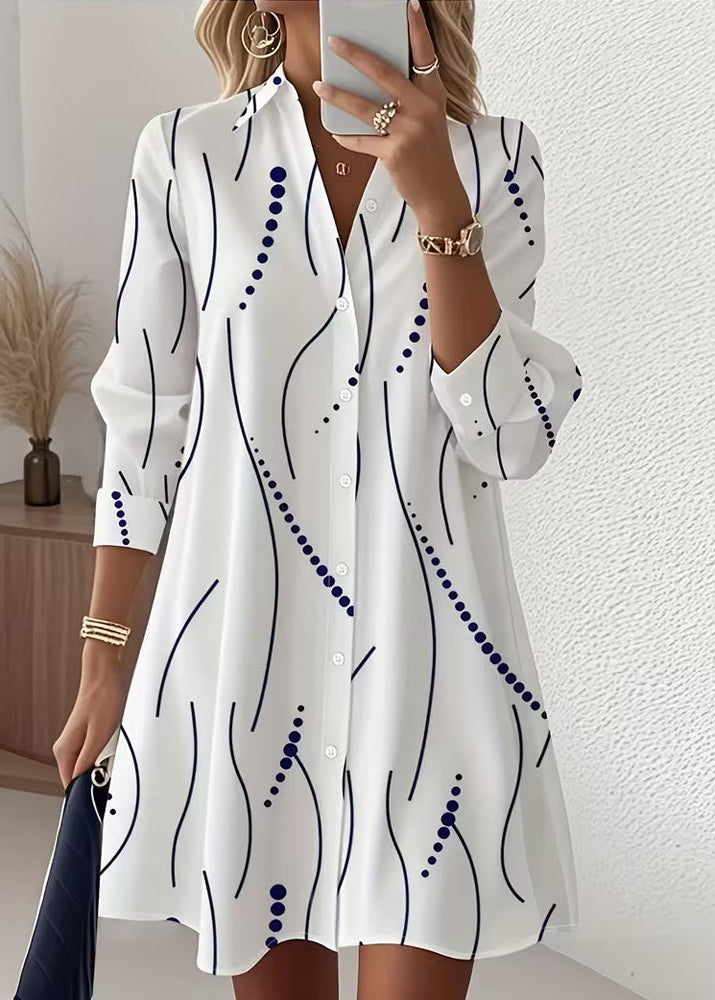 Vida | Camisa de vestir con cuello ondulado